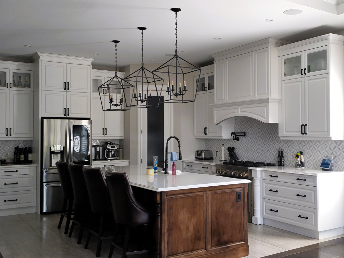 Bright, spotless modern kitchen maintained by CC Cleaning Services